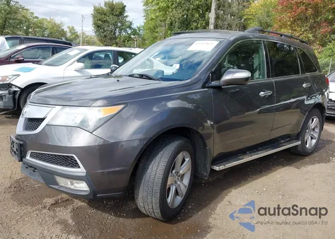 2012 Acura Mdx Technology Package из США, поврежденный, VIN 2HNYD2H38CH517798